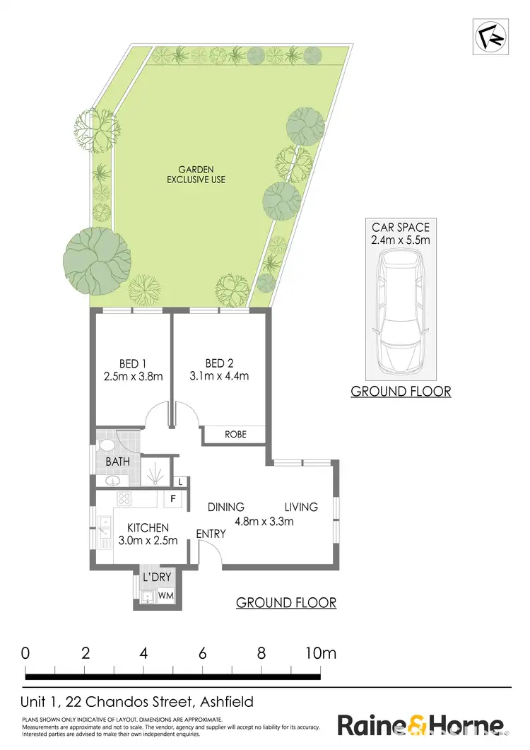 Floorplan of Homely apartment listing, 1/22 Chandos Street, Ashfield NSW 2131