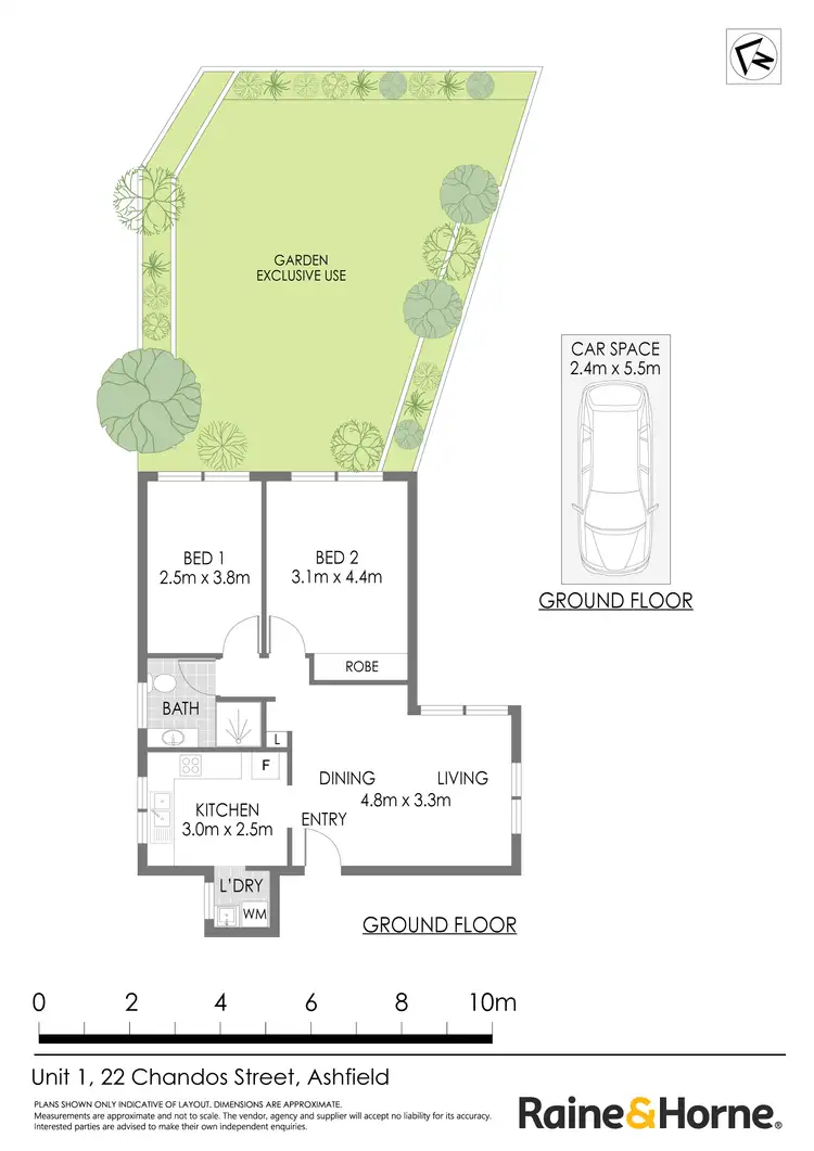 Floorplan of Homely apartment listing, 1/22 Chandos Street, Ashfield NSW 2131