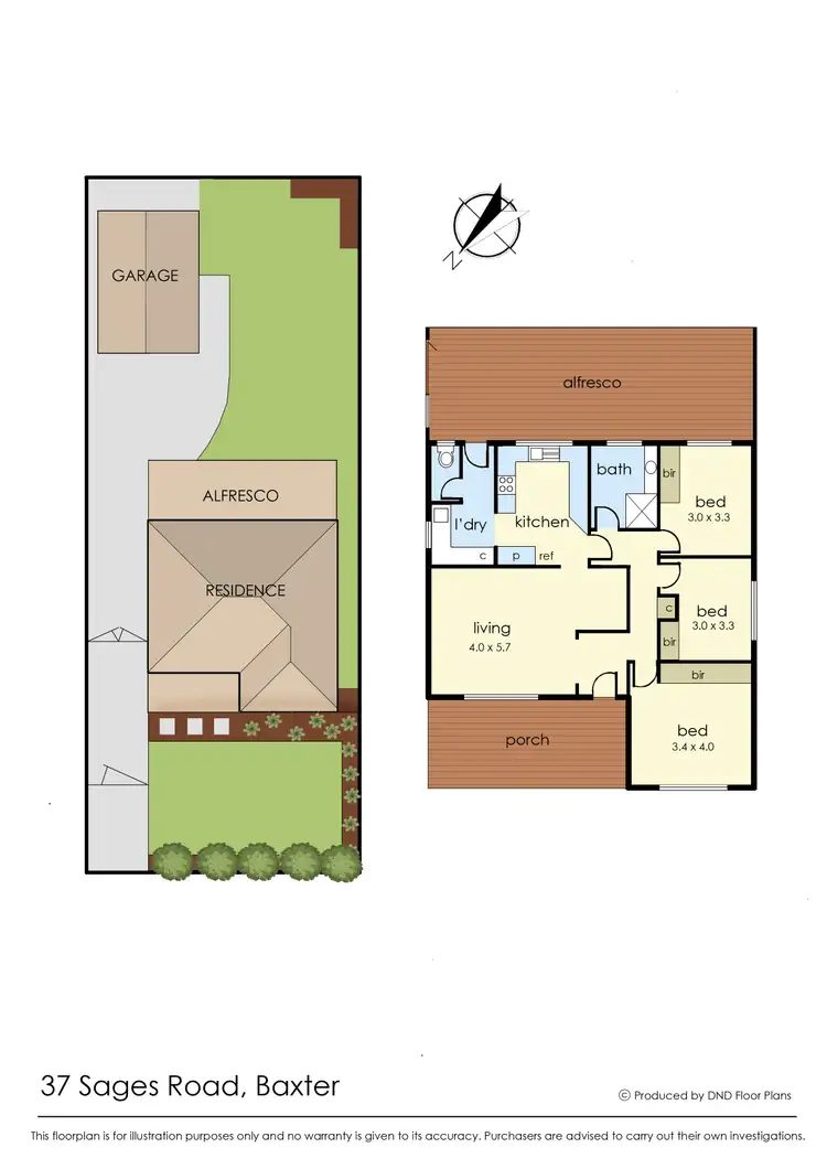 Floorplan of Homely house listing, 37 Sages Road, Baxter VIC 3911