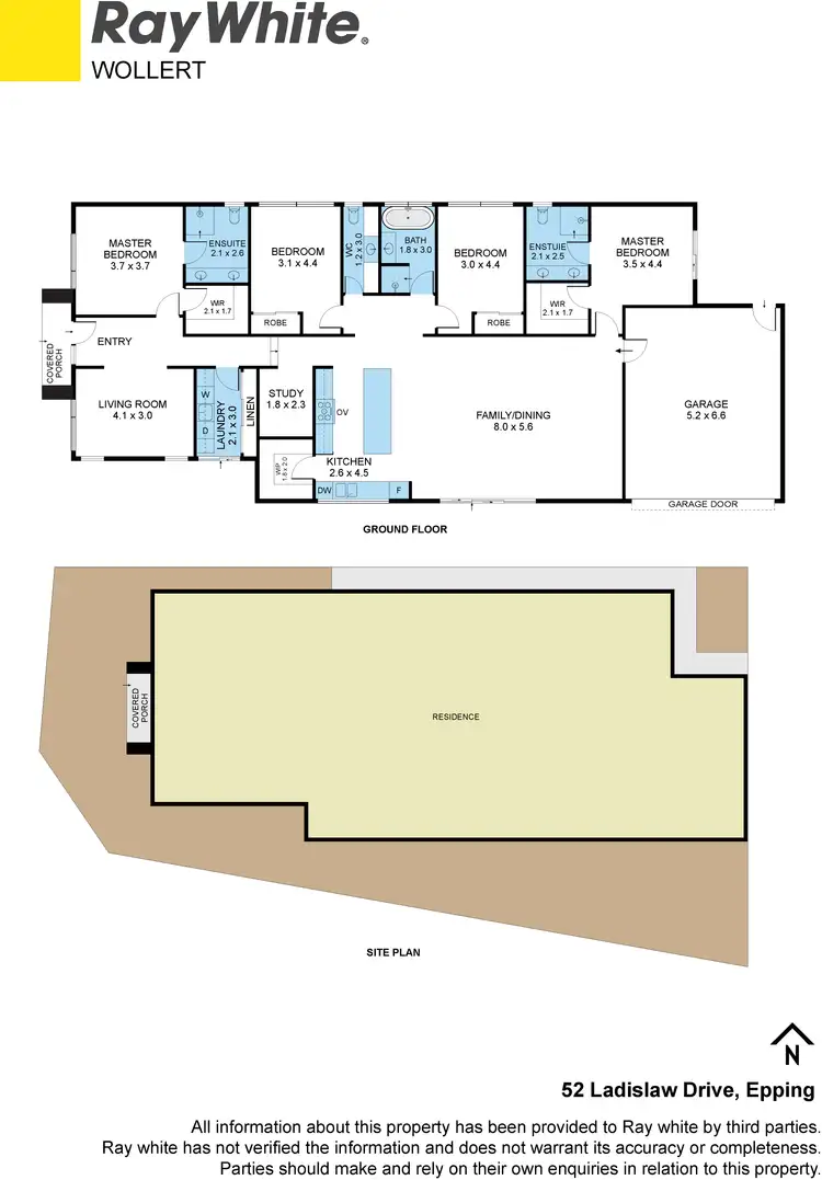 Floorplan of Homely house listing, 52 Ladislaw Drive, Epping VIC 3076