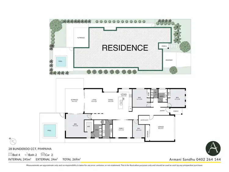 Floorplan of Homely house listing, 28 Bunderoo Circuit, Pimpama QLD 4209