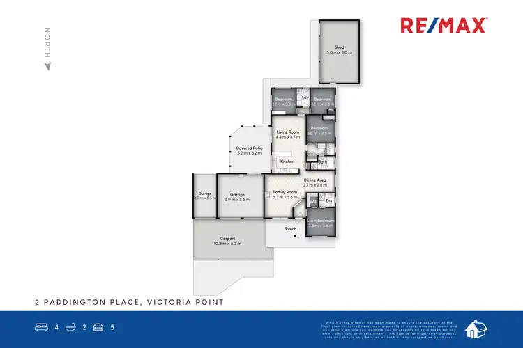 Floorplan of Homely house listing, 2 Paddington Place, Victoria Point QLD 4165