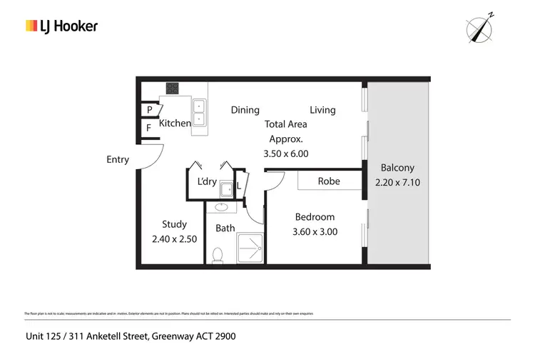 Floorplan of Homely apartment listing, 125/311 Anketell Street, Greenway ACT 2900