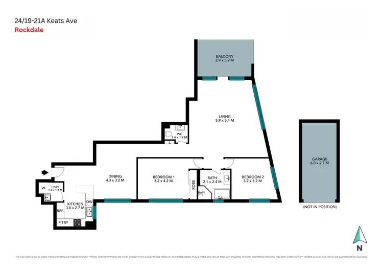Floorplan of Homely apartment listing, 24/19-21A Keats Avenue, Rockdale NSW 2216