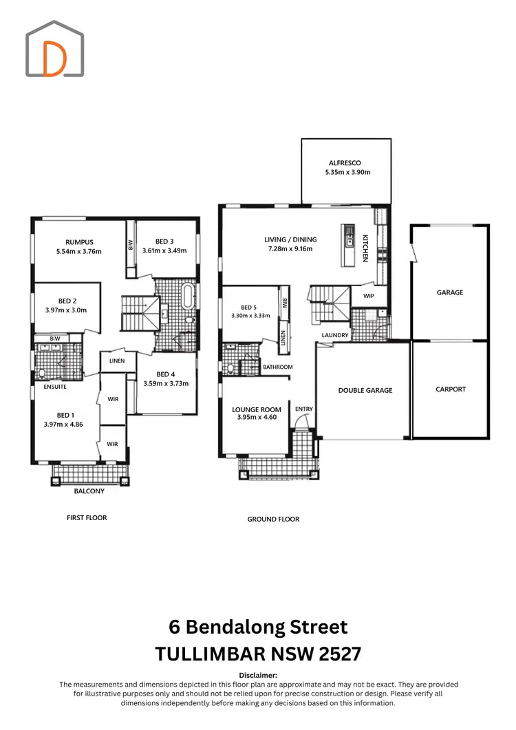 Floorplan of Homely house listing, 6 Bendalong Street, Tullimbar NSW 2527