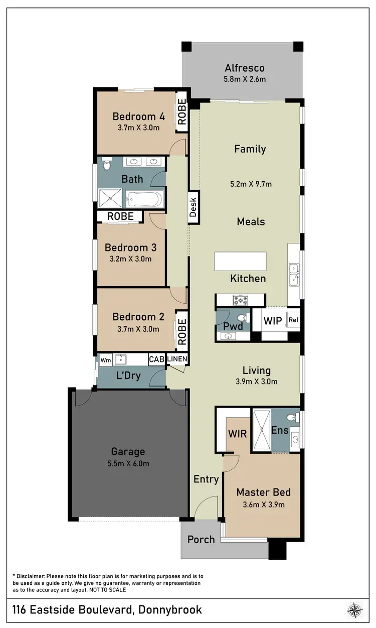 Floorplan of Homely house listing, 116 Eastside Boulevard, Donnybrook VIC 3064