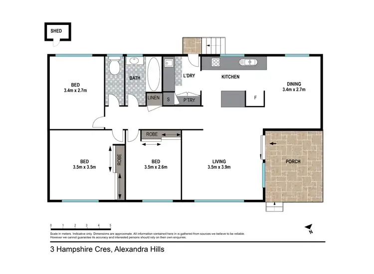 Floorplan of Homely house listing, 3 Hampshire Crescent, Alexandra Hills QLD 4161