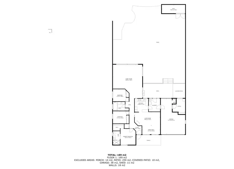 Floorplan of Homely house listing, 32 Falcon Circuit, Wodonga VIC 3690