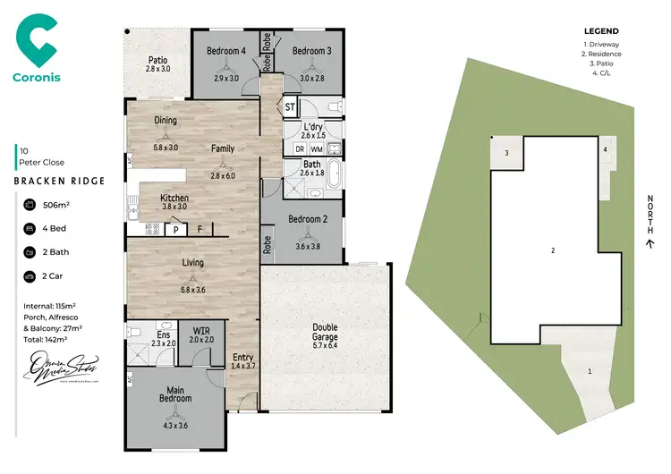 Floorplan of Homely house listing, 10 Peter Close, Bracken Ridge QLD 4017