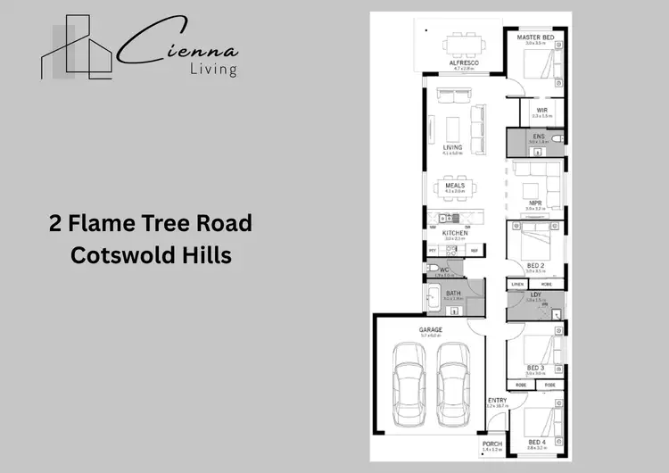 Floorplan of Homely house listing, 2 Flame Tree Road, Cotswold Hills QLD 4350