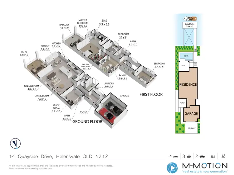 Floorplan of Homely house listing, 14 Quayside Drive, Helensvale QLD 4212