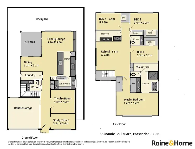Floorplan of Homely house listing, 18 Mamic Boulevard, Fraser Rise VIC 3336