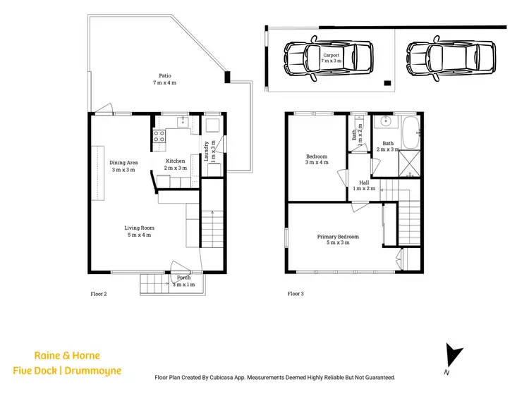 Floorplan of Homely townhouse listing, 17/46-48 St Albans Street, Abbotsford NSW 2046
