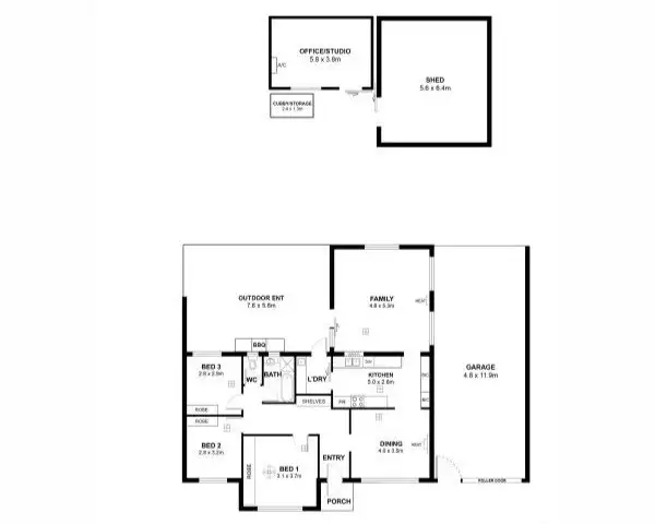 Floorplan of Homely house listing, 16 Tindara Avenue, Windsor Gardens SA 5087