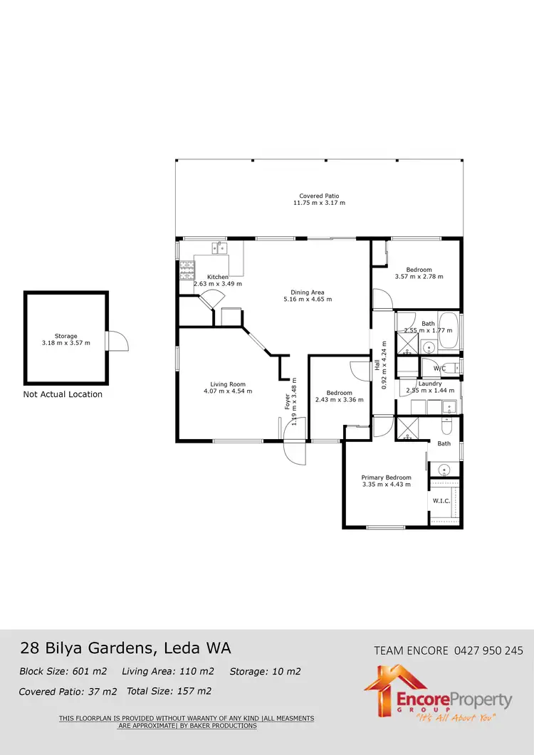 Floorplan of Homely house listing, 28 Bilya Gardens, Leda WA 6170
