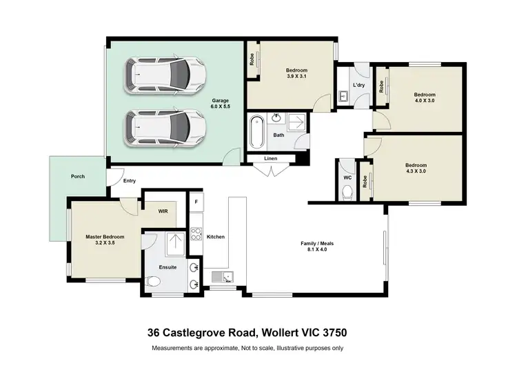 Floorplan of Homely house listing, 36 Castlegrove Road, Wollert VIC 3750