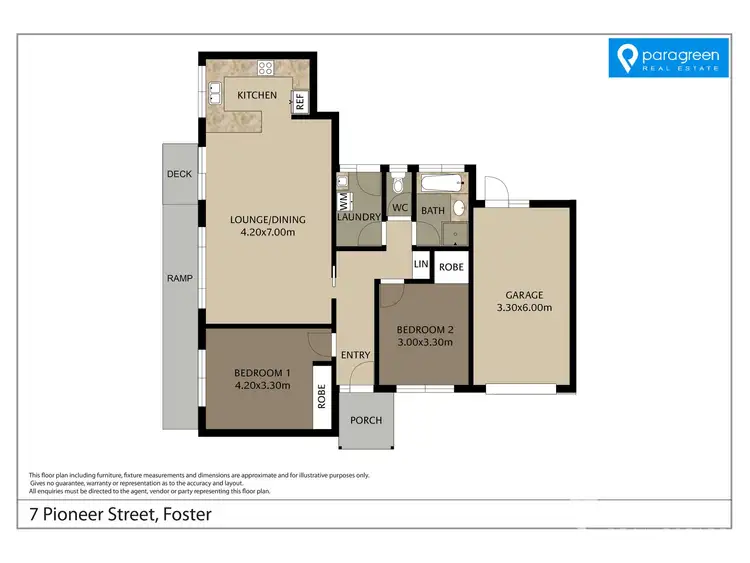 Floorplan of Homely unit listing, 3/7 Pioneer Street, Foster VIC 3960
