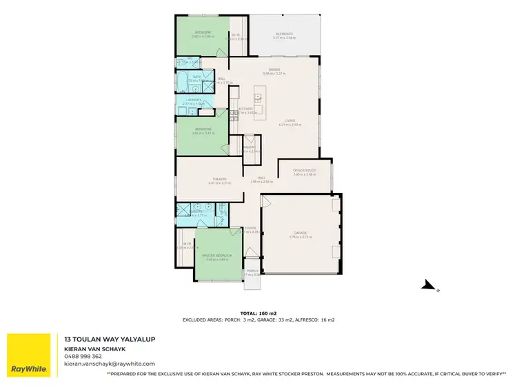 Floorplan of Homely house listing, 13 Toulon Way, Yalyalup WA 6280