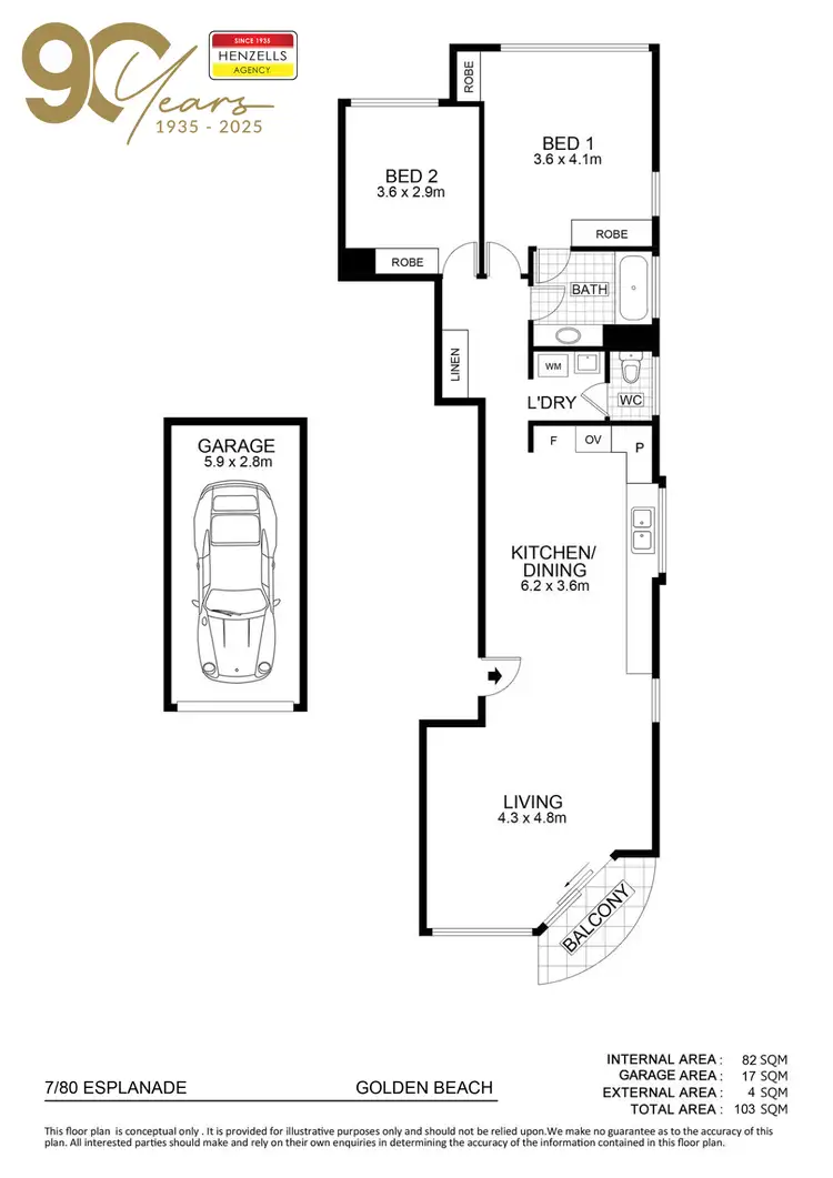 Floorplan of Homely unit listing, 7/80 Esplanade, Golden Beach QLD 4551