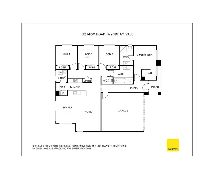 Floorplan of Homely house listing, 12 Miso Road, Wyndham Vale VIC 3024
