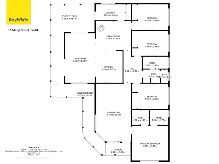 Floorplan of Homely house listing, 11 Merga Street, Cudal NSW 2864