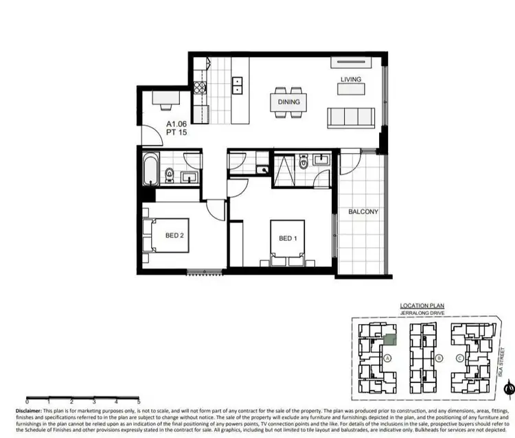 Floorplan of Homely apartment listing, 133/129C Jerralong Drive, Schofields NSW 2762