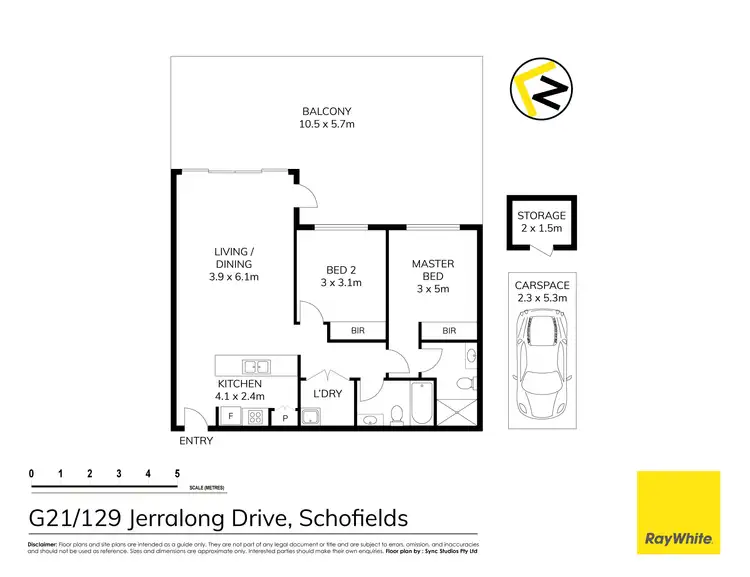 Floorplan of Homely apartment listing, G21/129B Jerralong Drive, Schofields NSW 2762