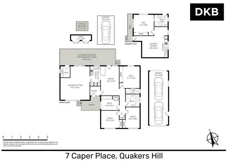 Floorplan of Homely house listing, 7-7A Caper Place, Quakers Hill NSW 2763