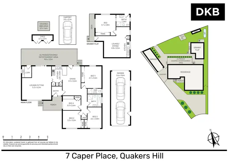 Floorplan of Homely house listing, 7-7A Caper Place, Quakers Hill NSW 2763
