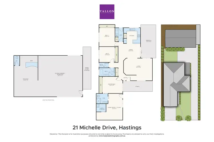 Floorplan of Homely house listing, 21 Michelle Drive, Hastings VIC 3915