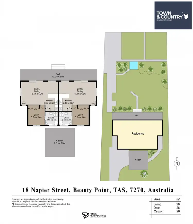 Floorplan of Homely house listing, 18 Napier Street, Beauty Point TAS 7270