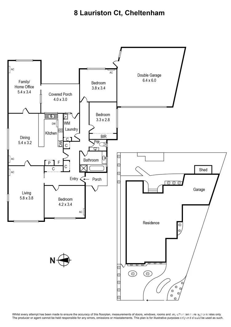 Floorplan of Homely house listing, 8 Lauriston Court, Cheltenham VIC 3192
