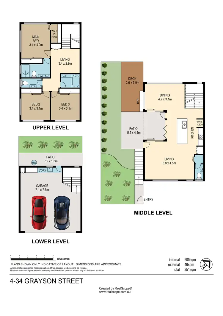 Floorplan of Homely townhouse listing, 4/34 Grayson Street, Morningside QLD 4170