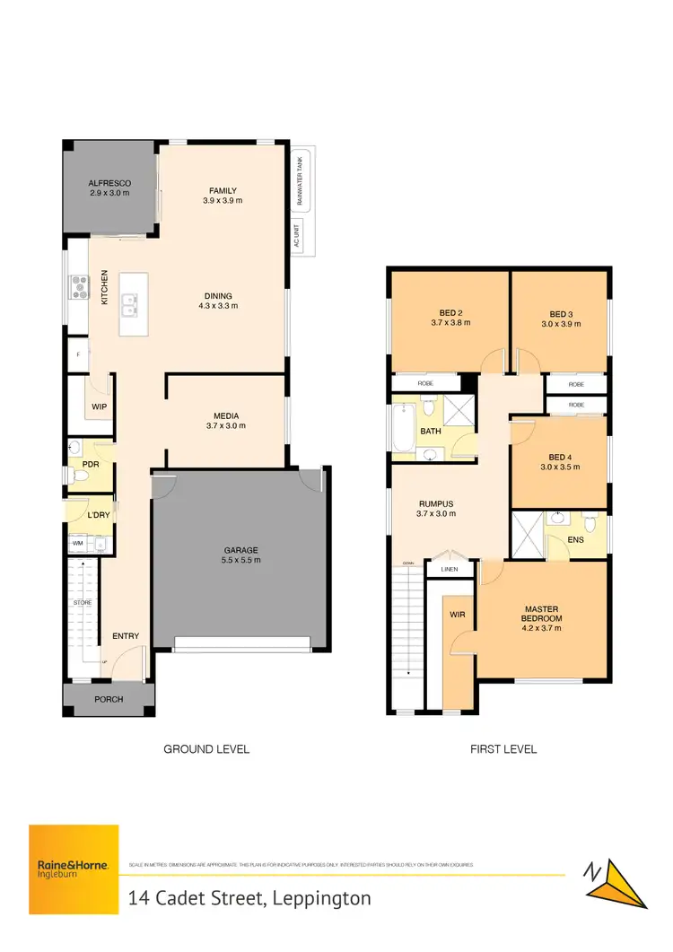 Floorplan of Homely house listing, 14 Cadet Street, Leppington NSW 2179