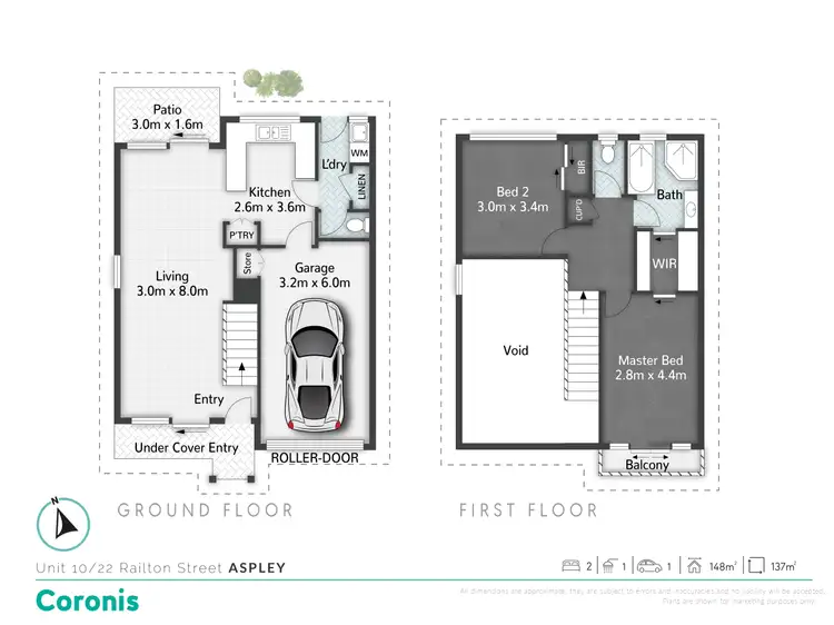 Floorplan of Homely townhouse listing, 10/22 Railton Street, Aspley QLD 4034