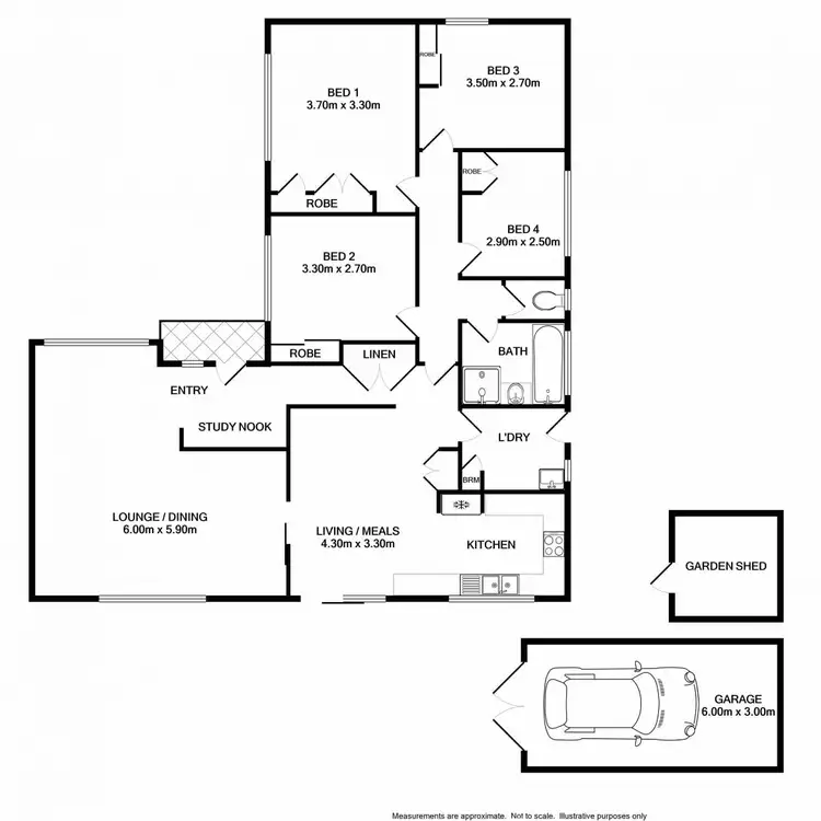 Floorplan of Homely house listing, 117 Feathertop Circuit, Thurgoona NSW 2640