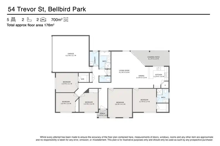 Floorplan of Homely house listing, 54 Trevor Street, Bellbird Park QLD 4300