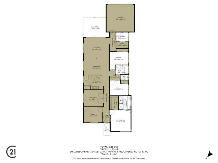 Floorplan of Homely house listing, 11 Ludlow Loop, Pinjarra WA 6208