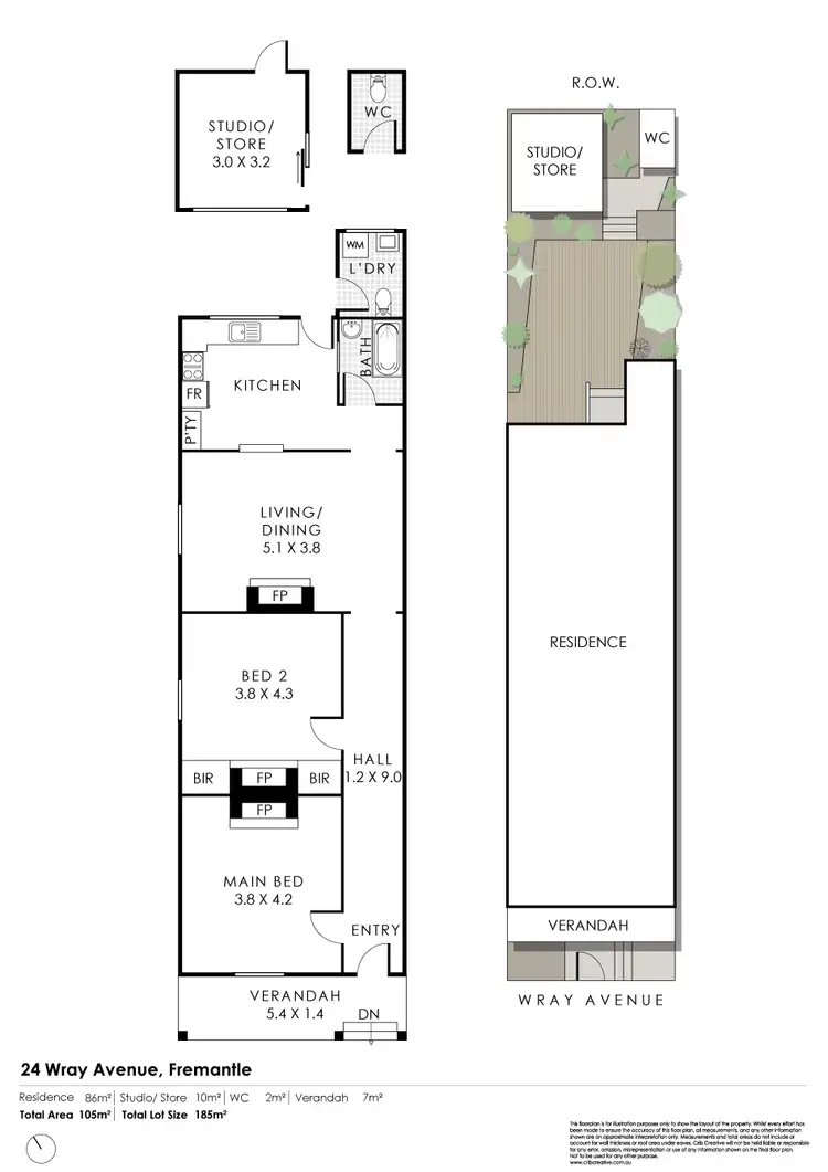 Floorplan of Homely house listing, 24 Wray Avenue, Fremantle WA 6160