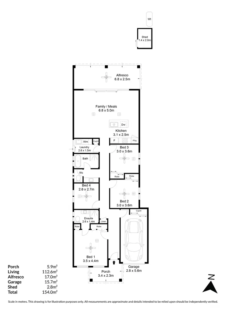 Floorplan of Homely house listing, 84B Wright Road, Ingle Farm SA 5098