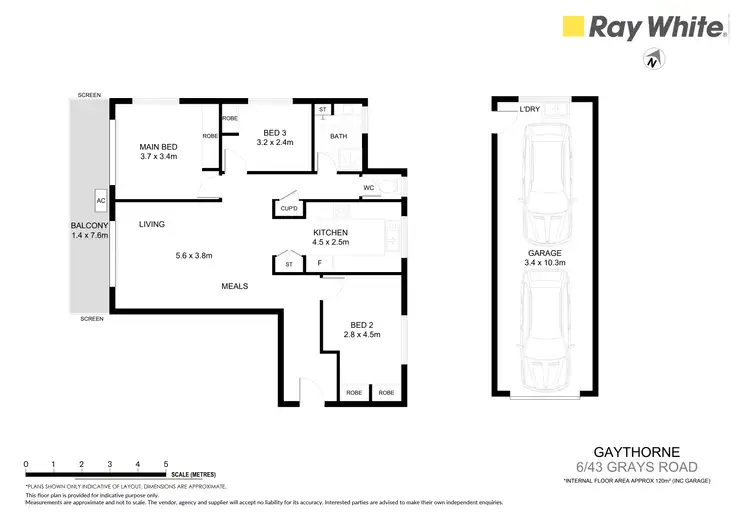 Floorplan of Homely unit listing, 6/43 Grays Road, Gaythorne QLD 4051