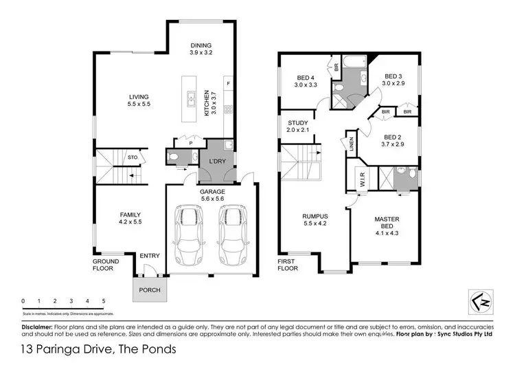 Floorplan of Homely house listing, 13 Paringa Drive, The Ponds NSW 2769