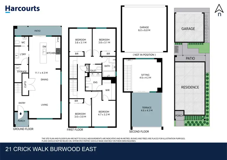 Floorplan of Homely townhouse listing, 21 Crick Walk, Burwood East VIC 3151