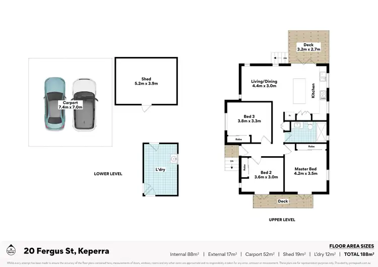 Floorplan of Homely house listing, 20 Fergus Street, Keperra QLD 4054