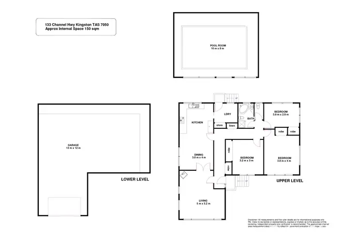 Floorplan of Homely house listing, 133 Channel Highway, Kingston TAS 7050