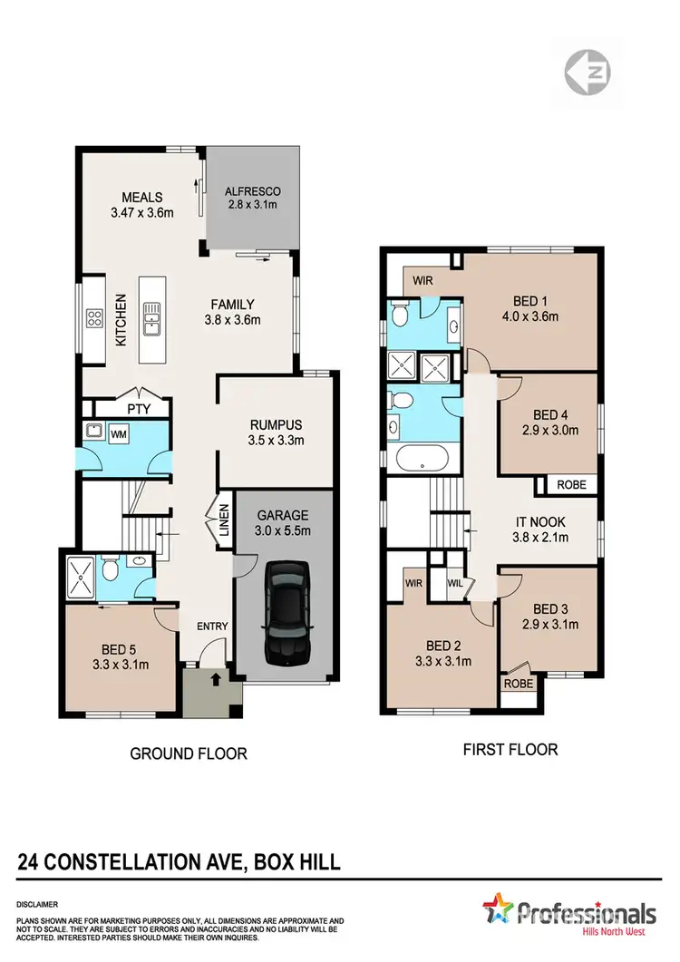 Floorplan of Homely house listing, 24 Constellation Avenue, Box Hill NSW 2765
