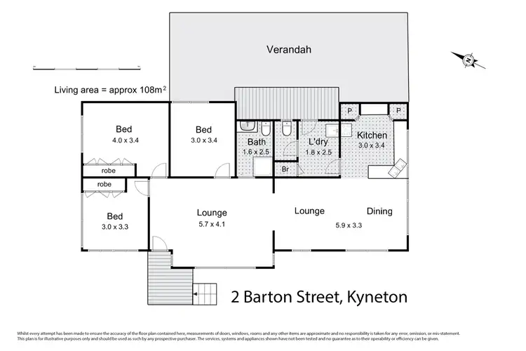 Floorplan of Homely house listing, 2 Barton Street, Kyneton VIC 3444