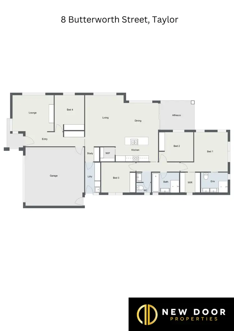 Floorplan of Homely house listing, 8 Butterworth Street, Taylor ACT 2913