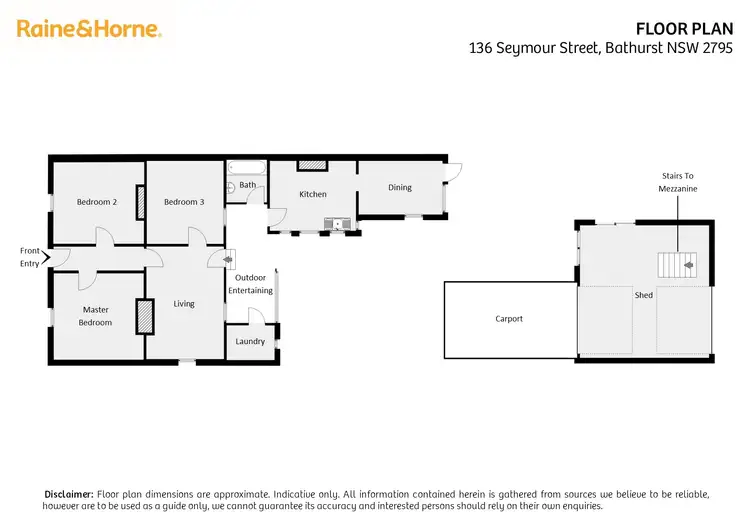 Floorplan of Homely house listing, 136 Seymour Street, Bathurst NSW 2795