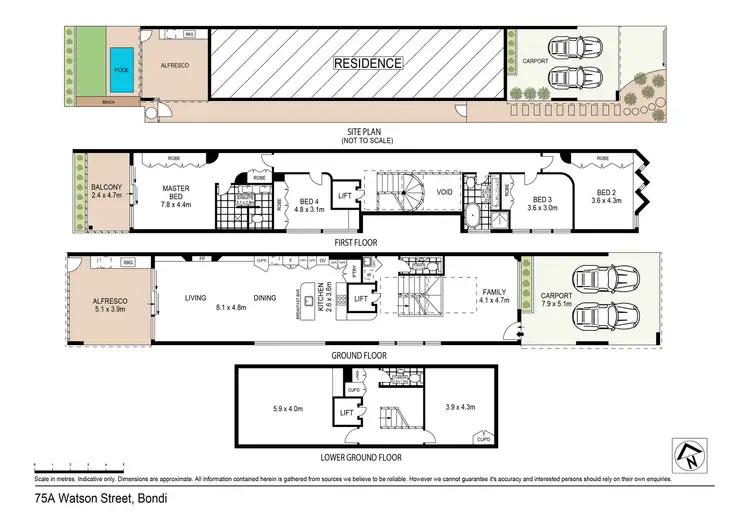 Floorplan of Homely house listing, 75A Watson Street, Bondi NSW 2026